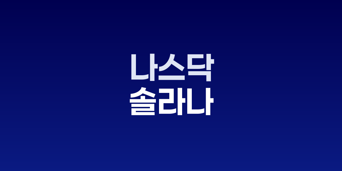 나스닥 상장사들의 솔라나 금고 확대 흐름을 요약한 막대 차트와 기업 로고 개요