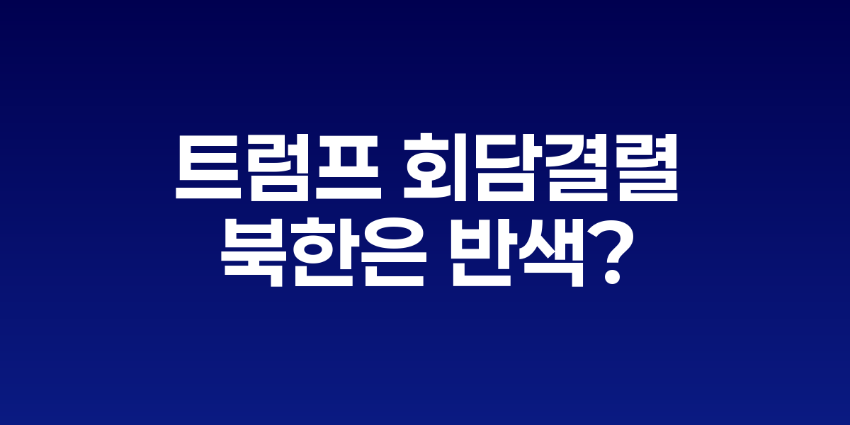 트럼프와 김정은의 과거 정상회담 모습