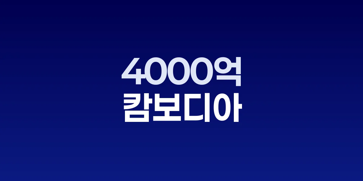 4000억 혈세 캄보디아 퍼줬다...한국인 납치에도 ODA 증액 논란
