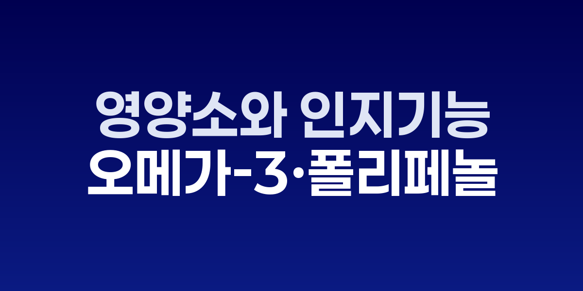 다양한 오메가-3 함유 식품과 뇌 시냅스 연결 이미지