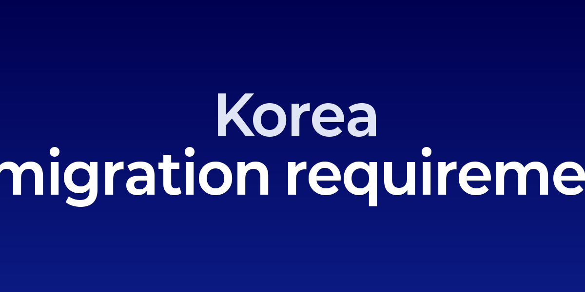 Korean immigration documents checklist with passport, visa, and digital confirmations