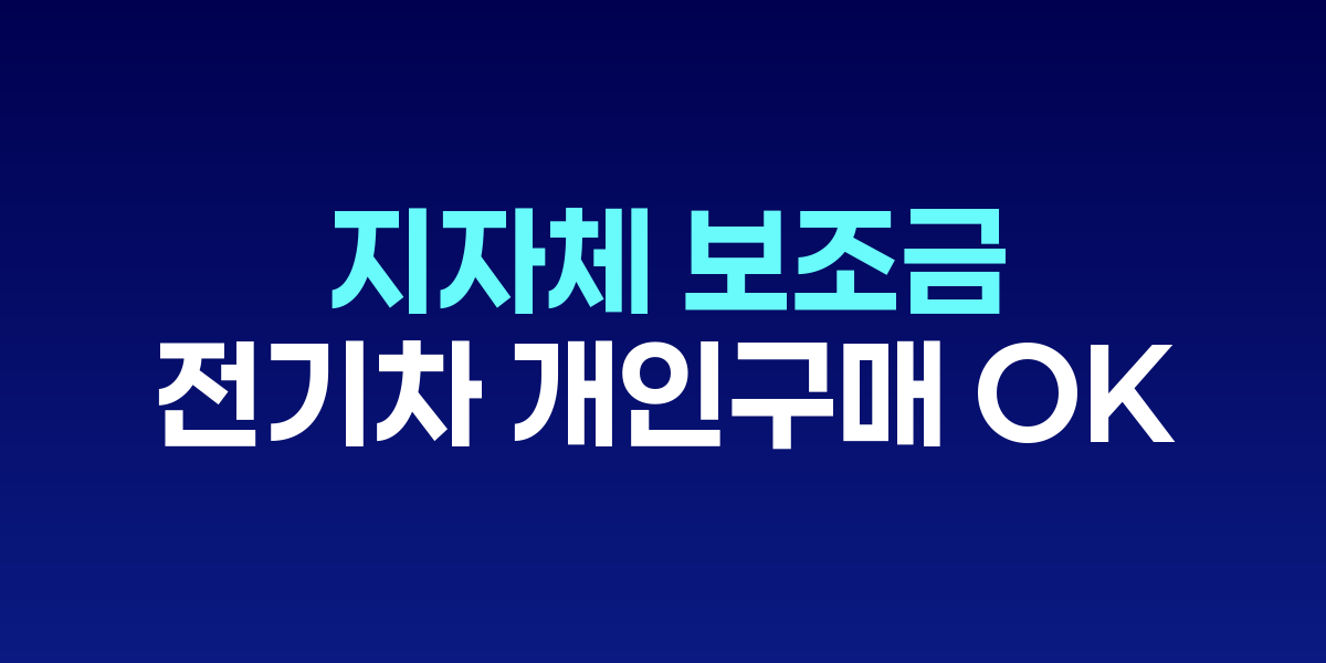 지자체 보조금 떨어져도 전기차 개인구매 OK...환경부 9월부터 허용 관련 이미지