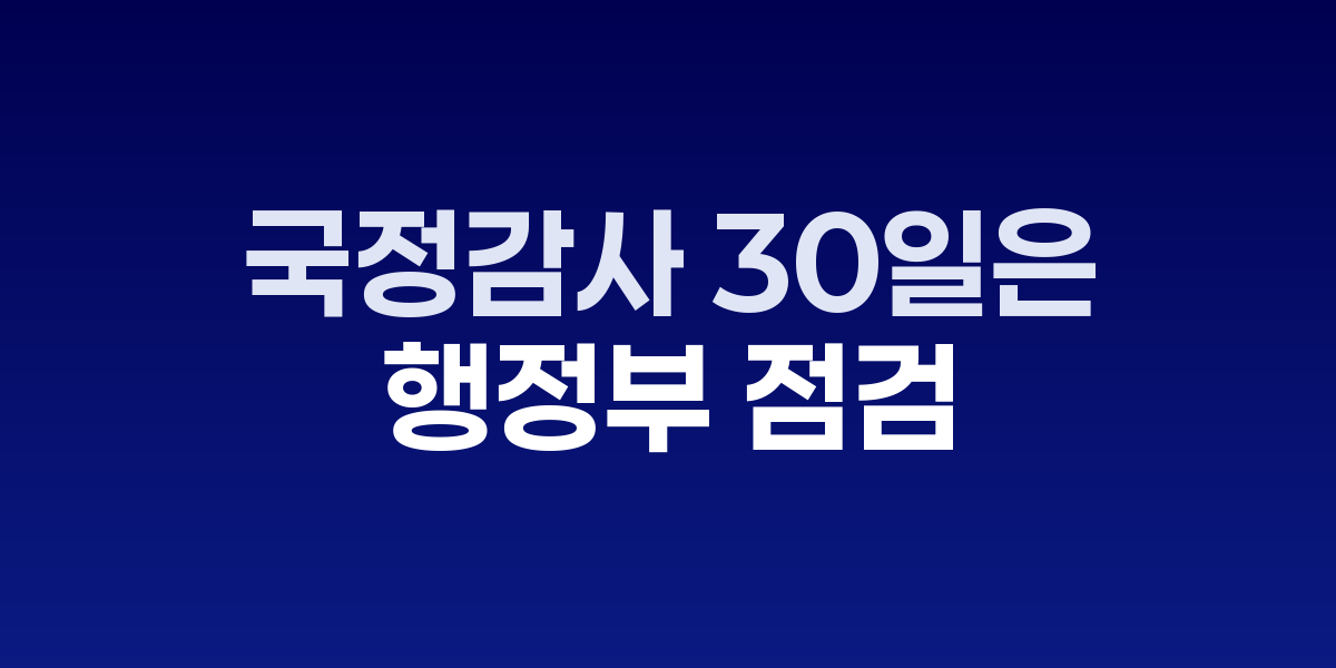 국회 국정감사 현장과 헌법 조문