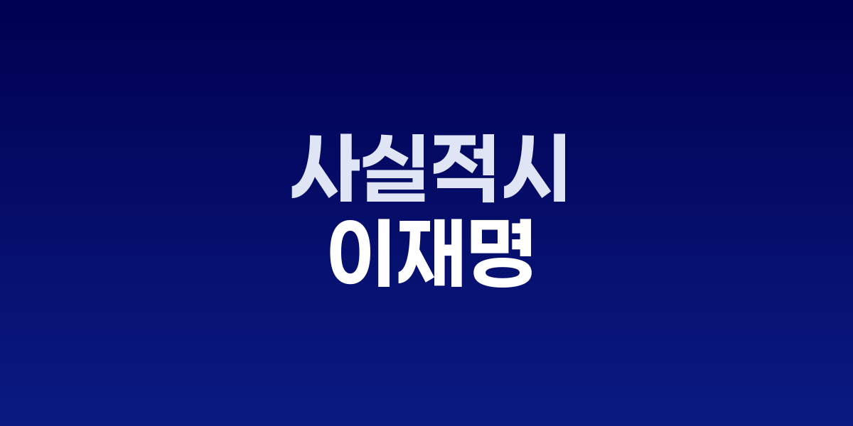 이재명 대통령 국무회의 발언 모습