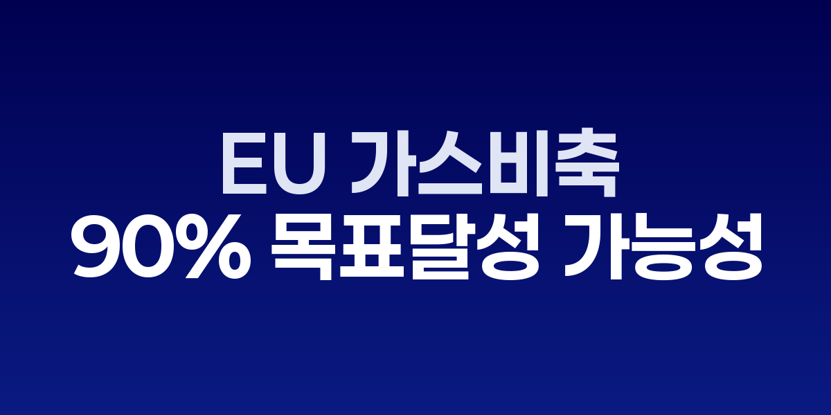 유럽 LNG 저장 시설과 가스 공급 현황 모니터링
