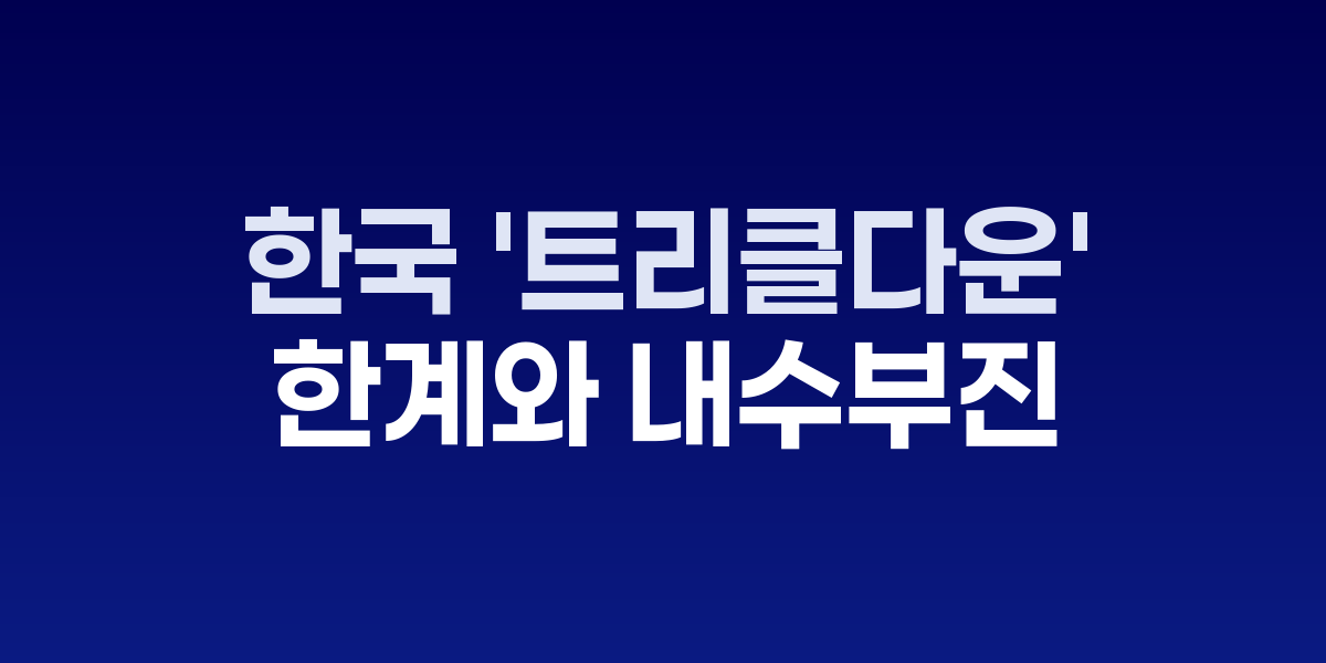 한국 경제지표와 내수 소비 현황 분석 차트