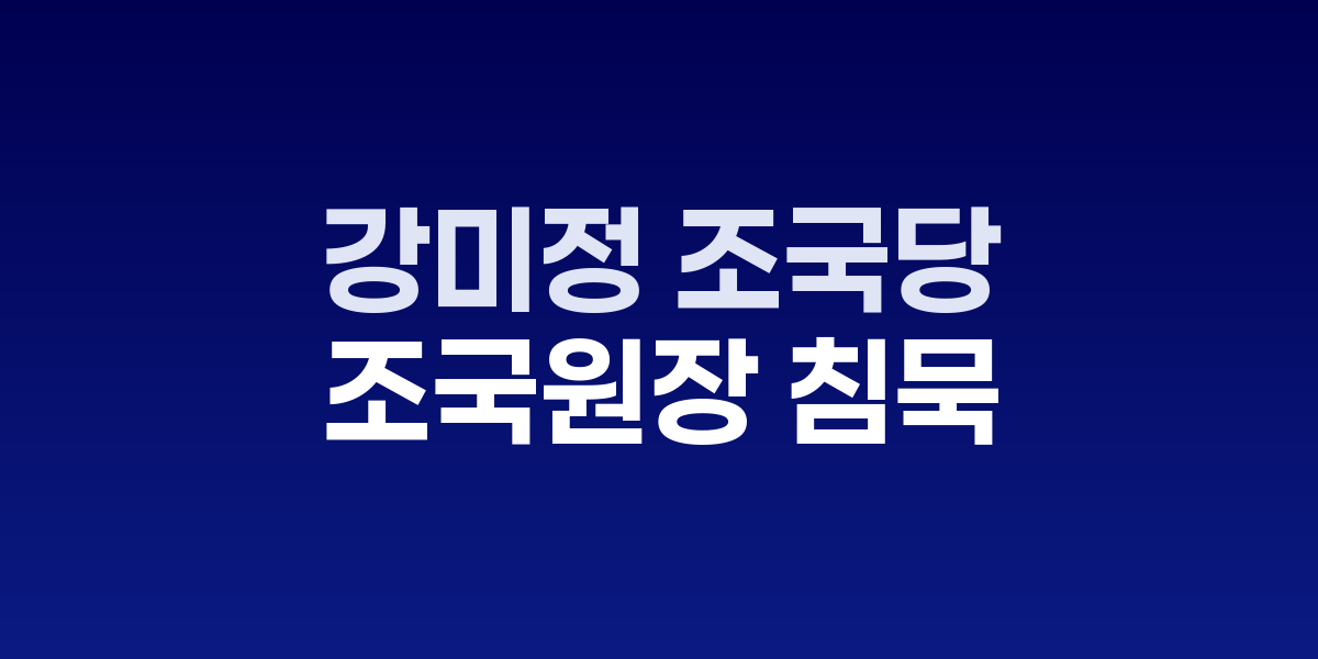 강미정 조국혁신당 대변인 탈당 기자회견 모습