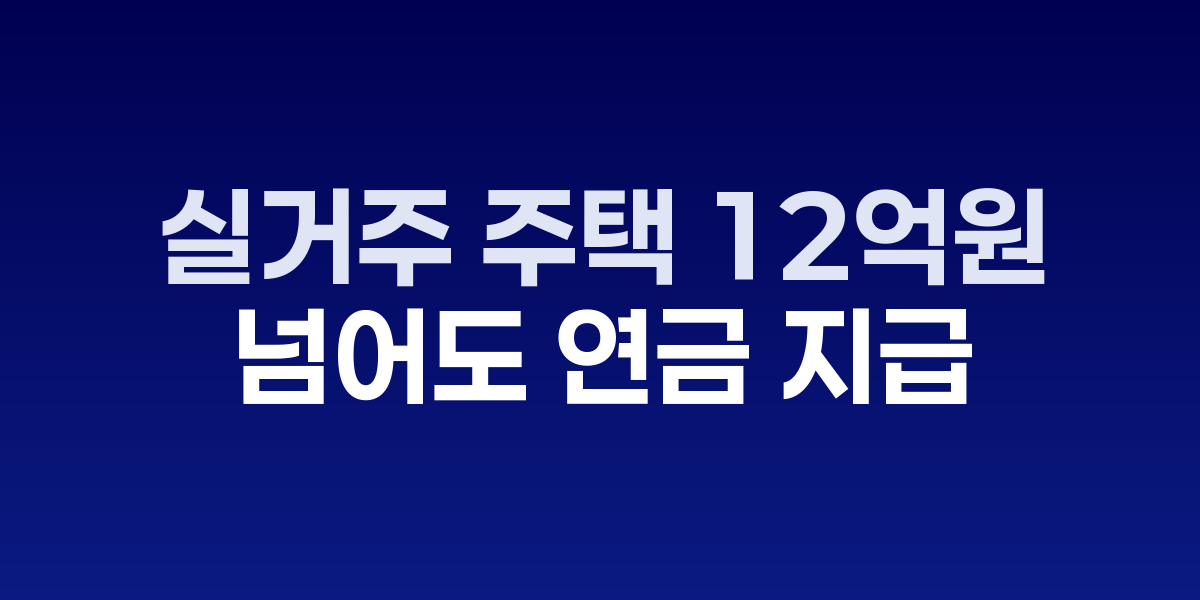 하나더넥스트 내집연금 상품 안내와 시니어 상담 현장