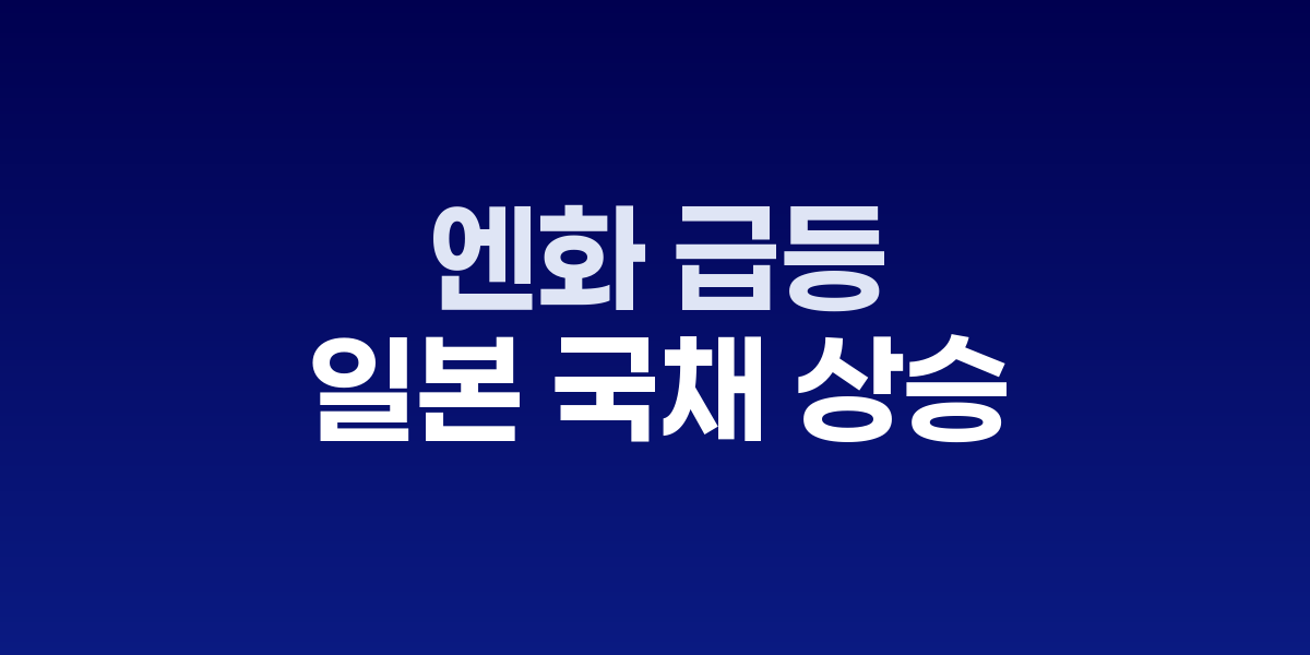 엔화 환율 차트와 일본은행 건물