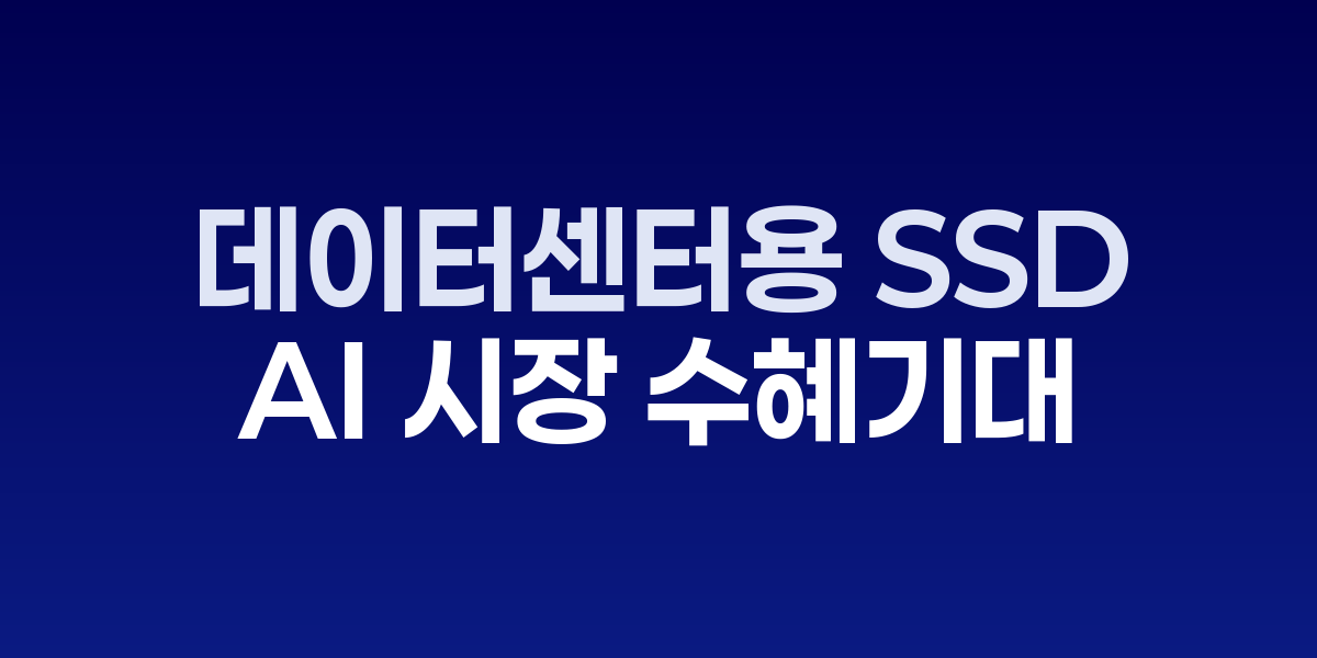 파두의 데이터센터용 SSD 제품 이미지