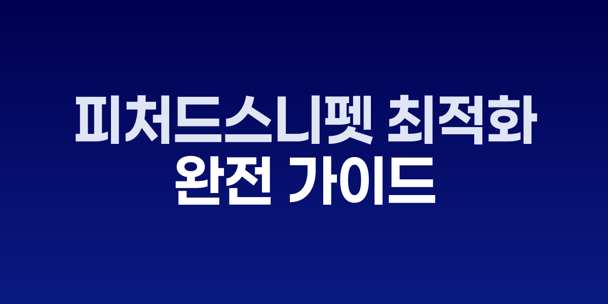 피처드 스니펫 유형별 최적화 전략 가이드
