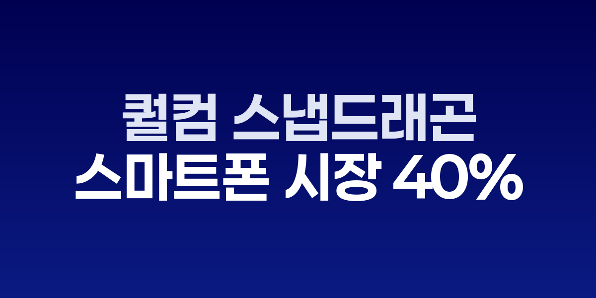 퀄컴 스냅드래곤 칩셋과 인도 스마트폰 시장 점유율 그래프
