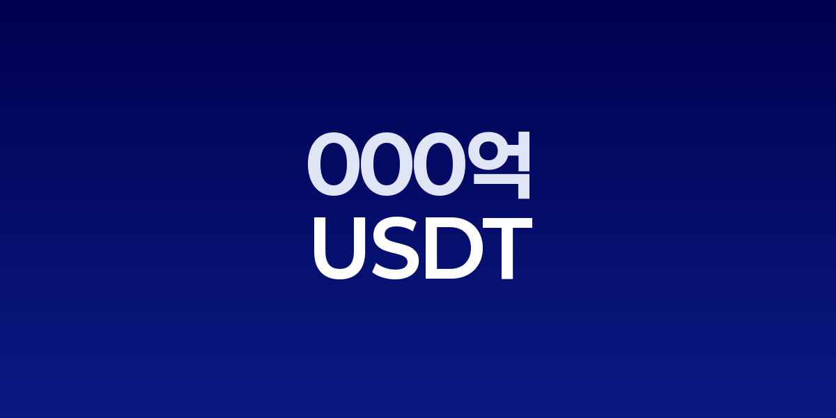 테더 대규모 자금조달과 기업가치 산정을 설명하는 인포그래픽