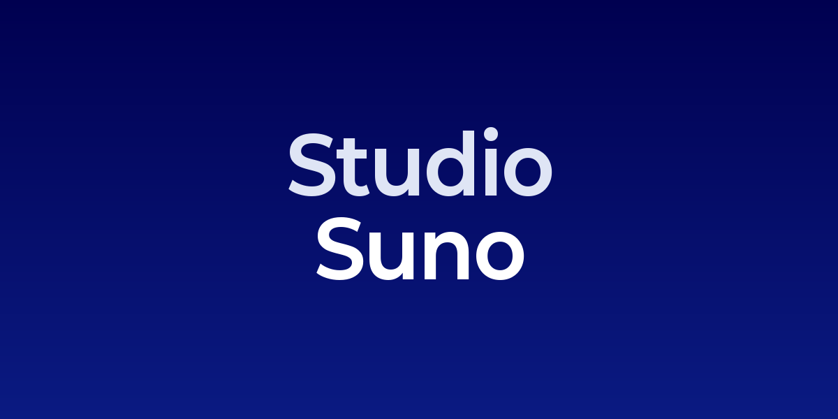 Suno Studio 인터페이스 화면
