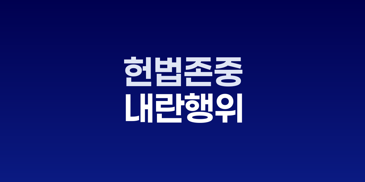 헌법존중 TF 기자회견